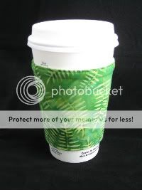 Coffee Cup Cozy - "Fern Gully"