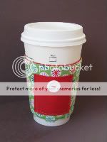 SALE!!  Deluxe Coffee Cup Cozy - "Holiday Ditzy"